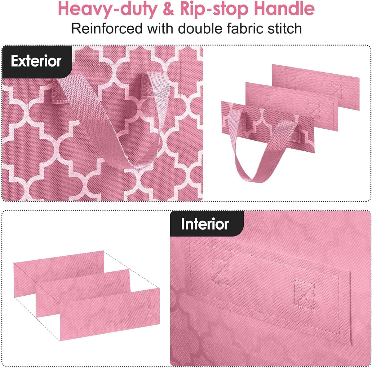 Storage Bags 3 Pack 100L Clothes Organization and Storage Containers
