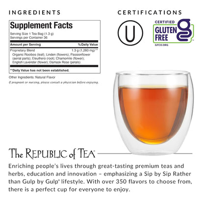 The Republic of Tea Be Well Get Relaxed No. 14 Herbal Tea, 36 Count