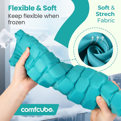 Ice Pack for Knee Pain Relief, 2 Hours Long Lasting Cold Pack for Knee Injuries, Cold Therapy Flexible Ice Pack Wrap for Knee Replacement Surgery, Swelling, ACL, Meniscus Tear