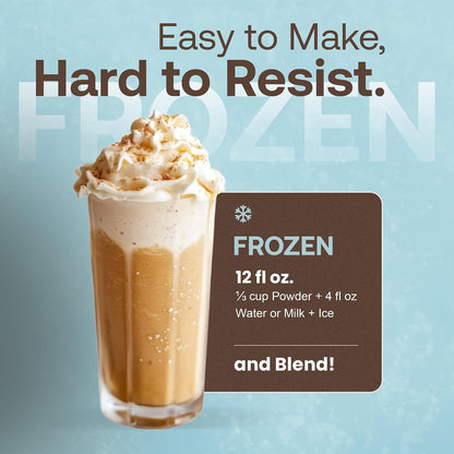 Café Essentials Matcha Green Tea Latte Frappe Mix – No Artificial Colors, Flavors, or Sweeteners – Shelf Stable – 51mg of Caffeine – Great for Hot, Iced, & Frozen Frappes (3.5 lb Bag, 30 Servings)