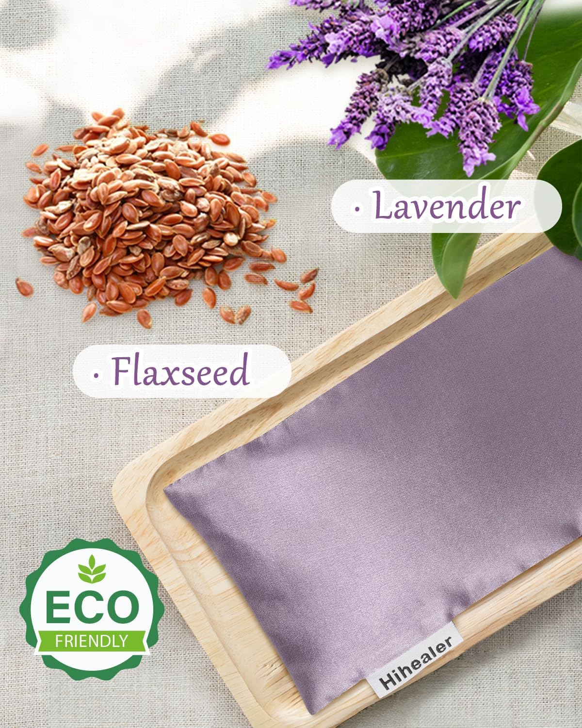 Hihealer Weighted Eye Mask for Sleeping, Lavender Eye Pillow for Spa Yoga