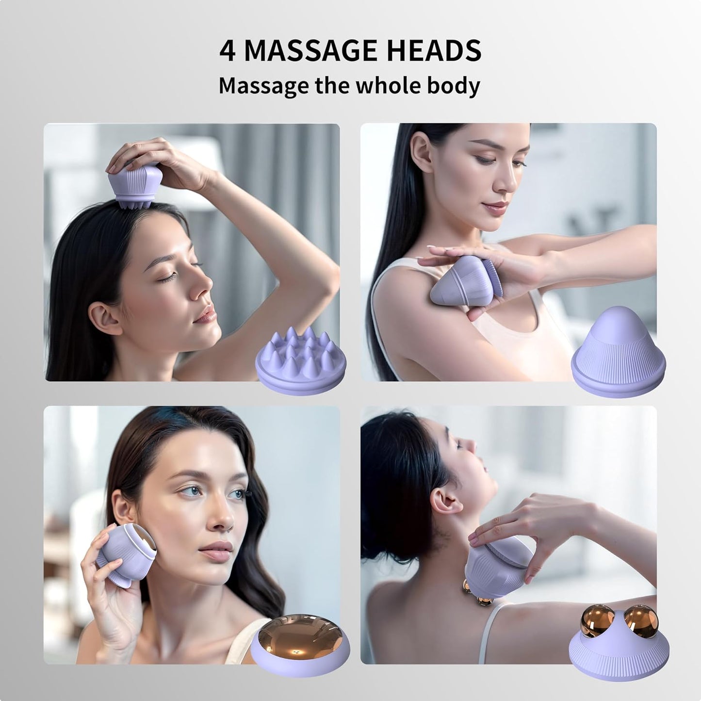 PROIRON Mountable Massage Ball with Suction Cup Pinpoint Deep Tissue Muscle Knot & Sore Relief, Vibration & Heating Trigger Point Massage Tool for Back Neck, Self-Massage Tool