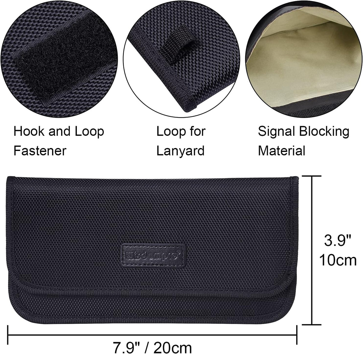 Wisdompro Faraday Bag, RFID Signal Blocking Bag for Phones and Car Keys