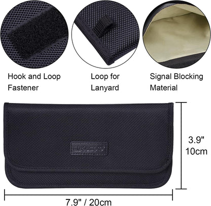 Wisdompro Faraday Bag, RFID Signal Blocking Bag for Phones and Car Keys
