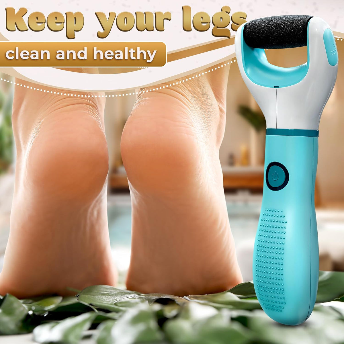 Battery Operated Foot Callus Remover for Dead Skin, Exfoliating Tool