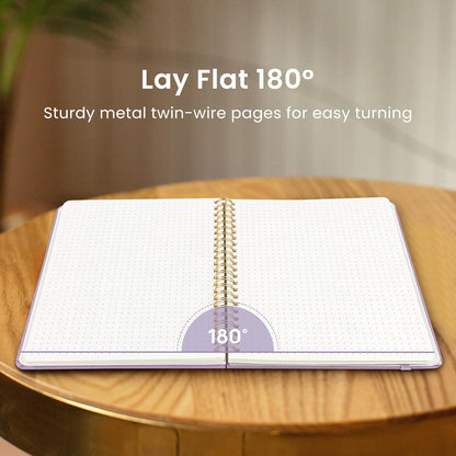 Taja Lined Spiral Journal Notebook for Women & Men, 140 Pages, College Ruled Hardcover Notebook for Work & Note Taking, Journals for Writing, A5(5.7" x 7.9") - Green