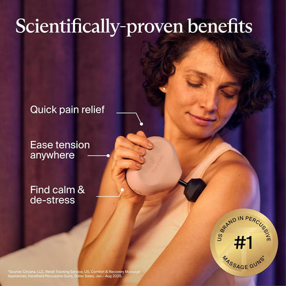 TheraGun Mini (3rd Generation) by Therabody – Ultra-Portable Massage Gun and Travel Essential for Fast, Effective Pain and Tension Relief Anywhere (Black)