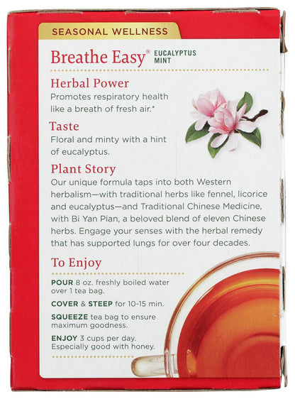 Traditional Medicinals Breathe Easy Eucalyptus Mint, 16 Tea Bags