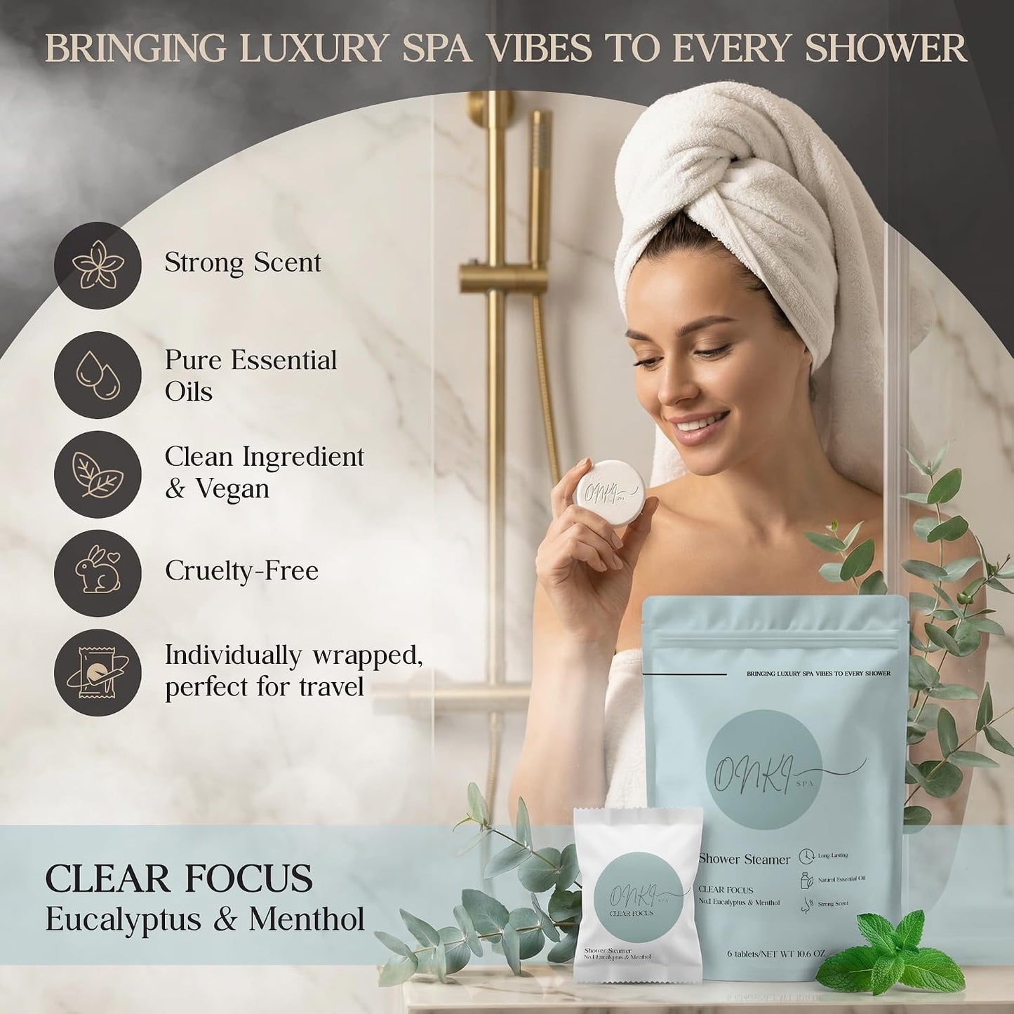 Lavender Chamomile Shower Steamers Aromatherapy 6 Pack – Lavender Shower Steamer for Sleep, Relaxation & Calm – Chamomile Spa Shower Bombs for Women & Men, Individually Wrapped