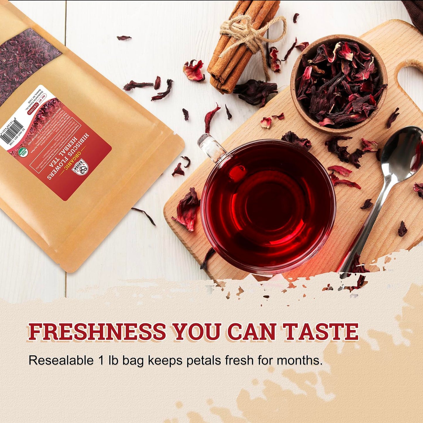52USA Rooibos Tea Organic, 100 Tea bags, Pure Premuim Rooibos Tea, Naturally Sweet Herbal Tea, Caffeine Free Rooibos Tea, Farmed in South Africa, 9oz (250g)