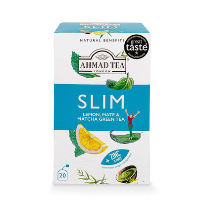 Ahmad Tea Herbal Tea, Camomile, Honey, & Lavender 'Sleep' Natural Benefits Teabags, 20 ct (Pack of 1) - Decaffeinated & Sugar-Free
