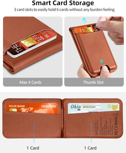 ExtreLife for Magsafe Wallet, Works with Apple Find My, 6 Cards Holder