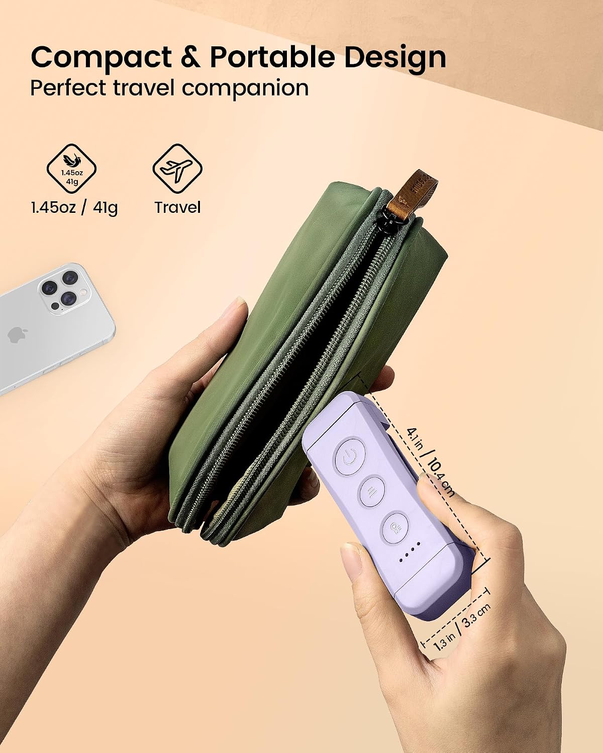 Glocusent USB Rechargeable Book Light, Portable Clip-on LED Reading Light, Reading Lights for Books in Bed with 3 Amber Colors & 5 Brightness Dimmable, Compact & Long Lasting, Perfect for Book Lovers