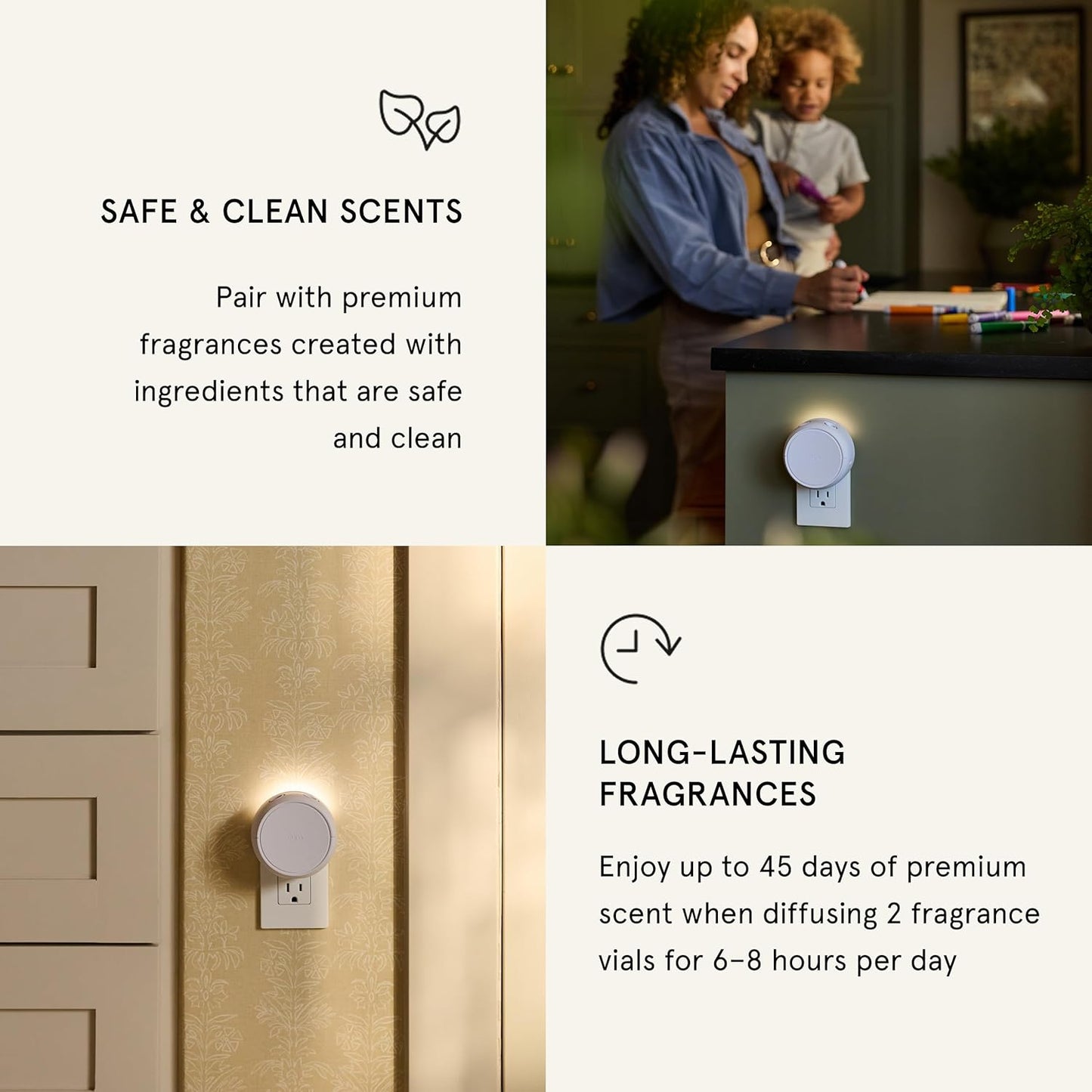 Pura Home 4 Fragrance Diffuser - Adjustable Home Diffuser with LED Light & Automatic Vial Detection - Wi-Fi Device for Personalized Home Scenting Experience - 2025 Version