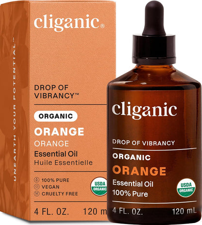 Cliganic Organic Lavender Essential Oil for Diffuser, 100% Pure, 0.33 Fl Oz