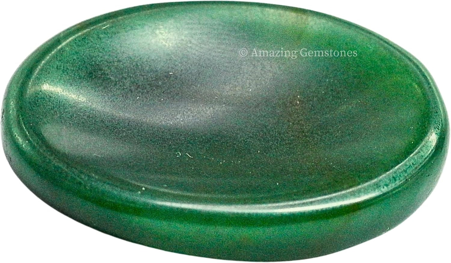 Amazing Gemstone Labradorite Thumb Worry Stone, Anxiety Stone, Healing Crystals - Piedra Crystal Fidget for Gift, Meditation, Calming, Relaxation, Stress Relief - Colors A