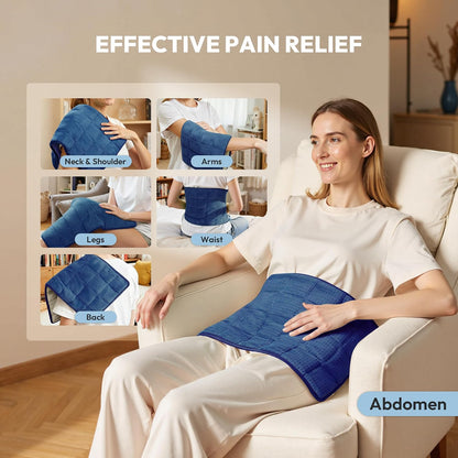 GOTCOZY Heating Pad 12"x24" for Back Pain Relief & Cramps(Rose)