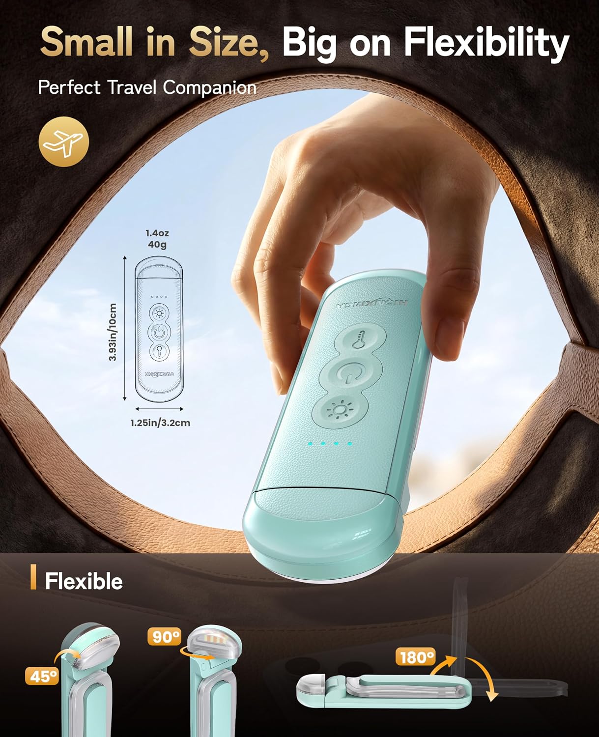 HIONXMGA Rechargeable Book Light,Clip-On Reading Light for Books in Bed