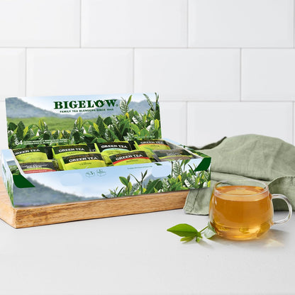 Bigelow Tea Green Tea Assortment, 64 Count (Pack of 1)