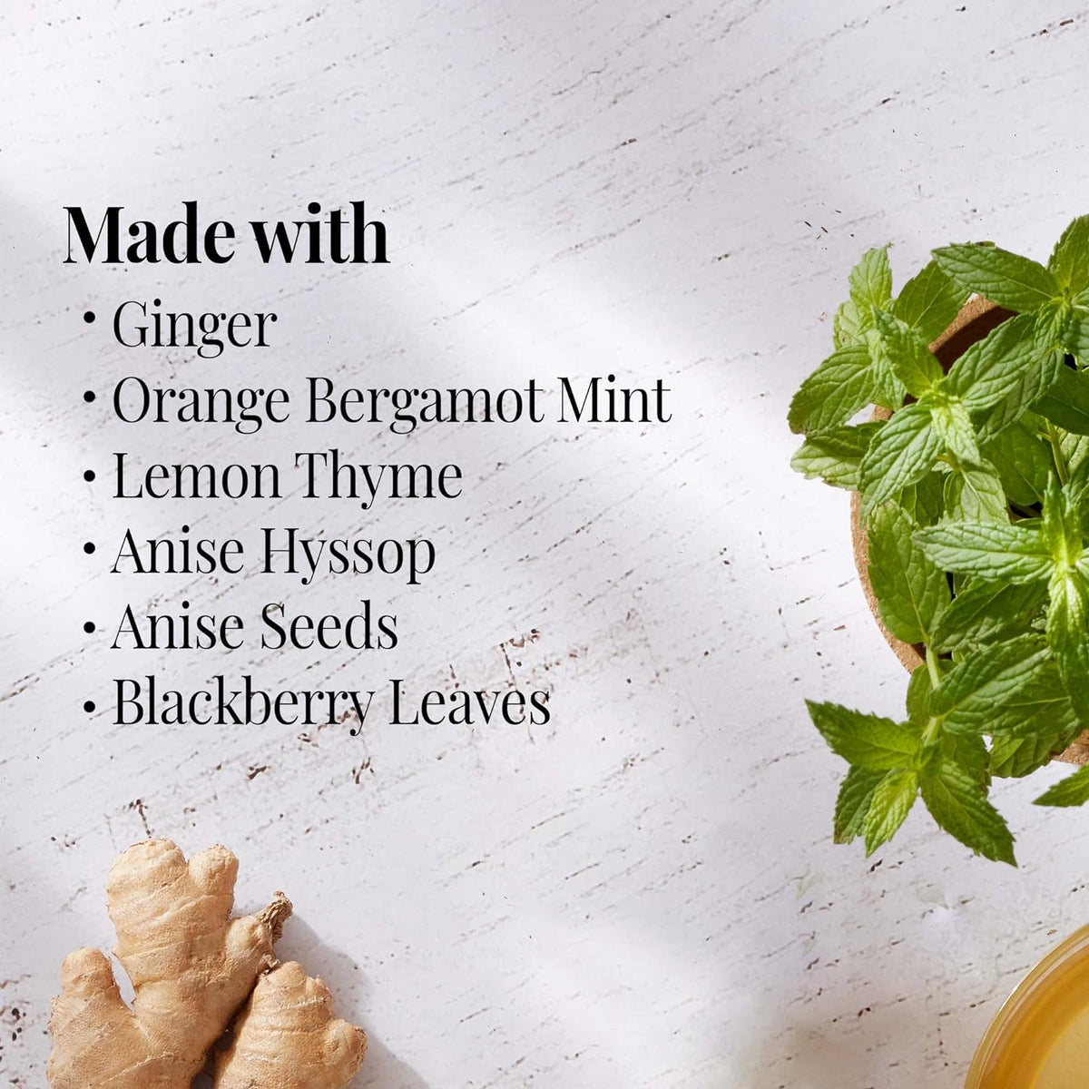 The Republic of Tea Orange Ginger Mint Herbal Tea, Caffeine Free, 36 Count