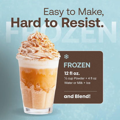 Café Essentials Matcha Green Tea Latte Frappe Mix – No Artificial Colors, Flavors, or Sweeteners – Shelf Stable – 51mg of Caffeine – Great for Hot, Iced, & Frozen Frappes (3.5 lb Bag, 30 Servings)