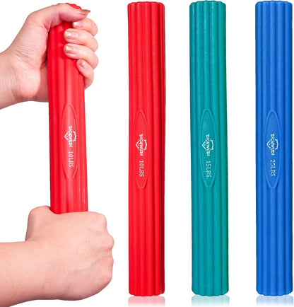 DICYWUDI Flex Therapy Bar and Grip Strength Trainers set, Physical Therapy & Resistance Bar for Golfers Elbow, Tendinitis, Wrist,Forearms Pain, Improve Grip Strength and Relieve Pain