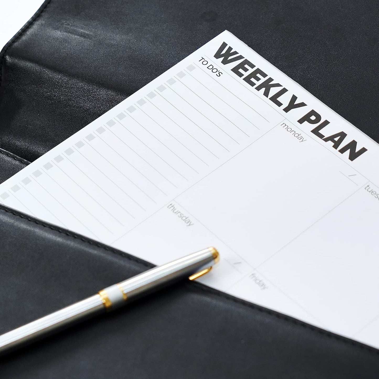Weekly Planner Pad, A4 Size (11.7" x 8.3") Tear Off Undated Desk Notepad, Premium Thick Paper With Cardboard Back Support, Weekly Planner Notepad, Work and Schedule Organizer, Weekly To Do List.