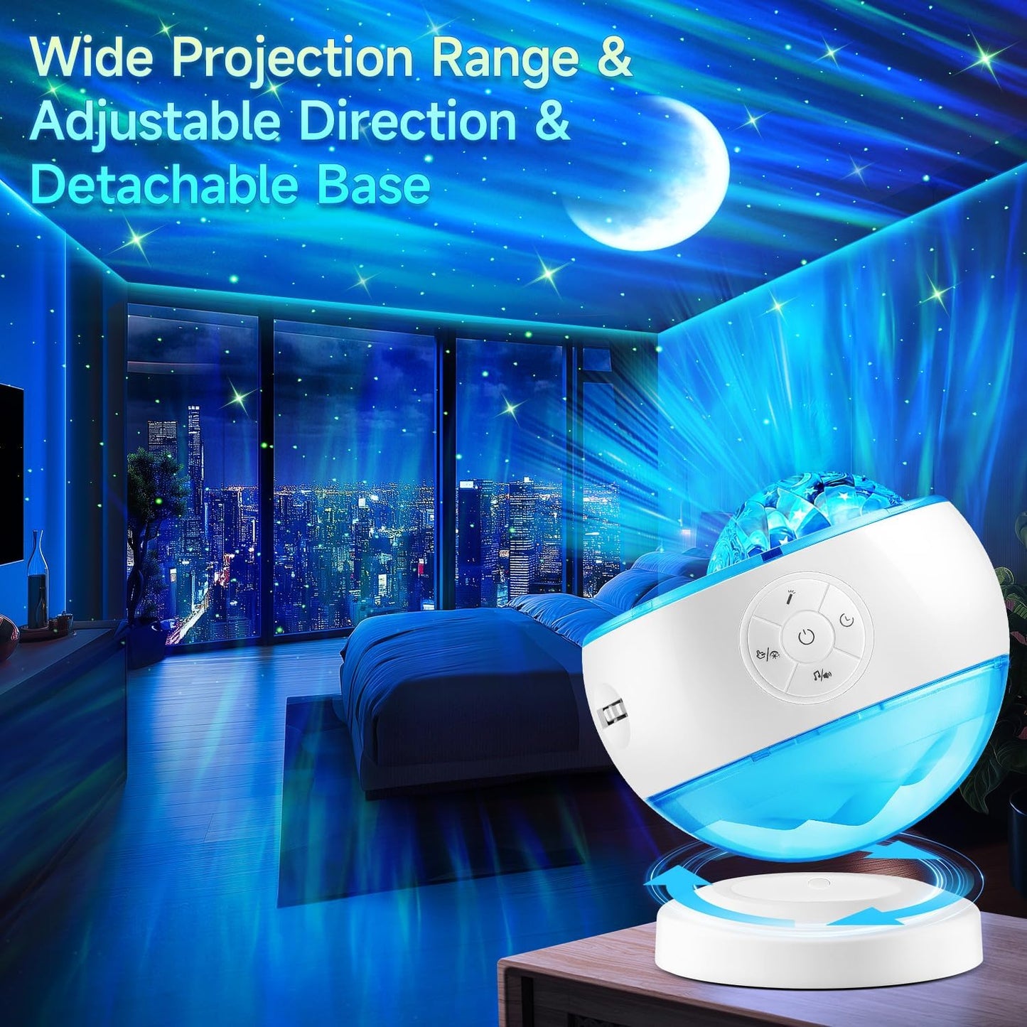 Staryou Birthday Gifts Galaxy Projector for Teen Girls & Boys, 375 Lights Aurora Light Projector with 15 White Noise, Bluetooth Speaker, Trendy Stuff Night Light Bedroom Decor, Led Lights for Bedroom
