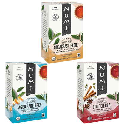 Numi Organic Black Tea Variety Pack, 54 Black Tea Bags