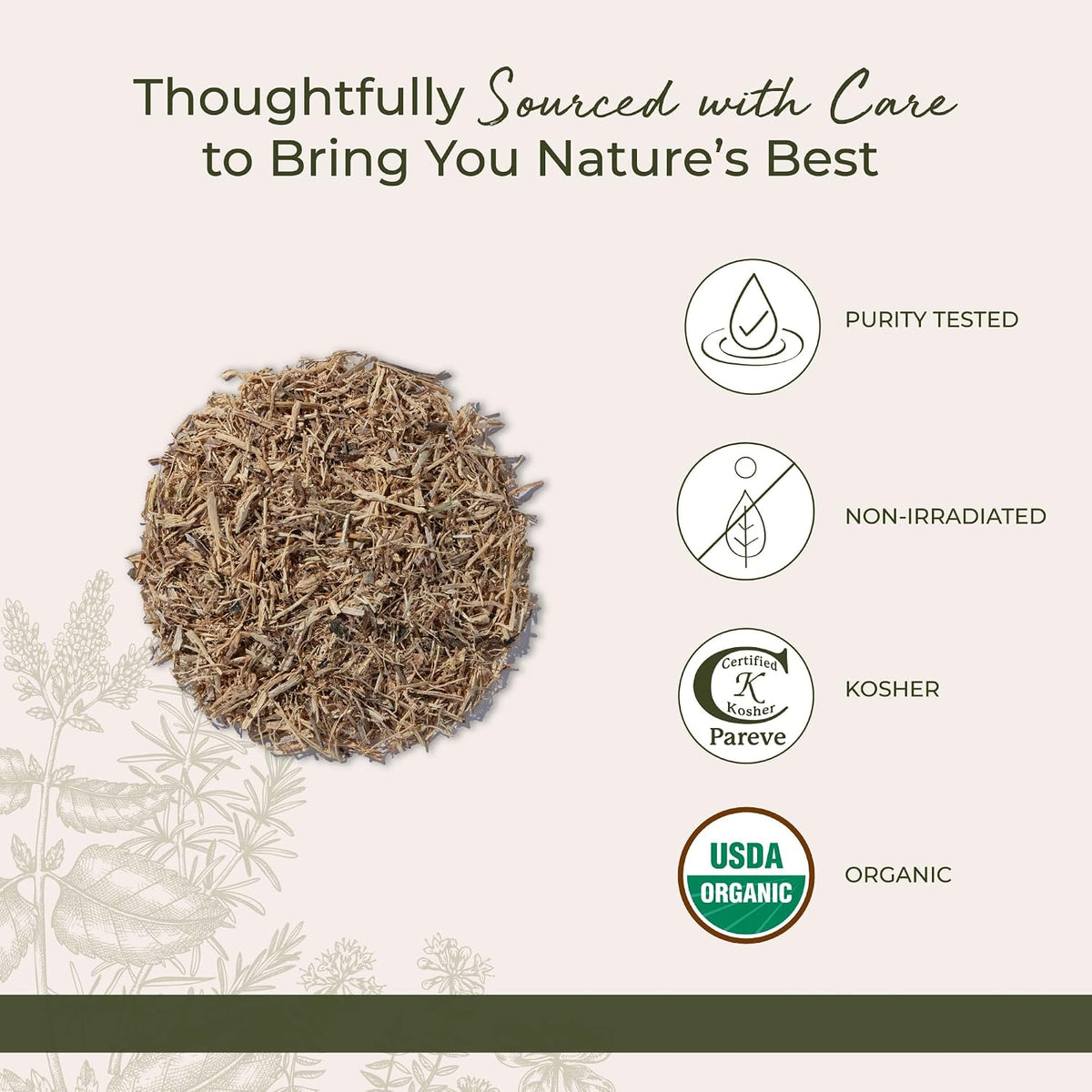 Starwest Botanicals Nettle Root Organic, Soups, Urtica Dioica - 4 oz Pouch