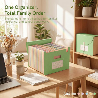 ABC life 26 Pockets Accordion File Organizer, Expanding File Folders