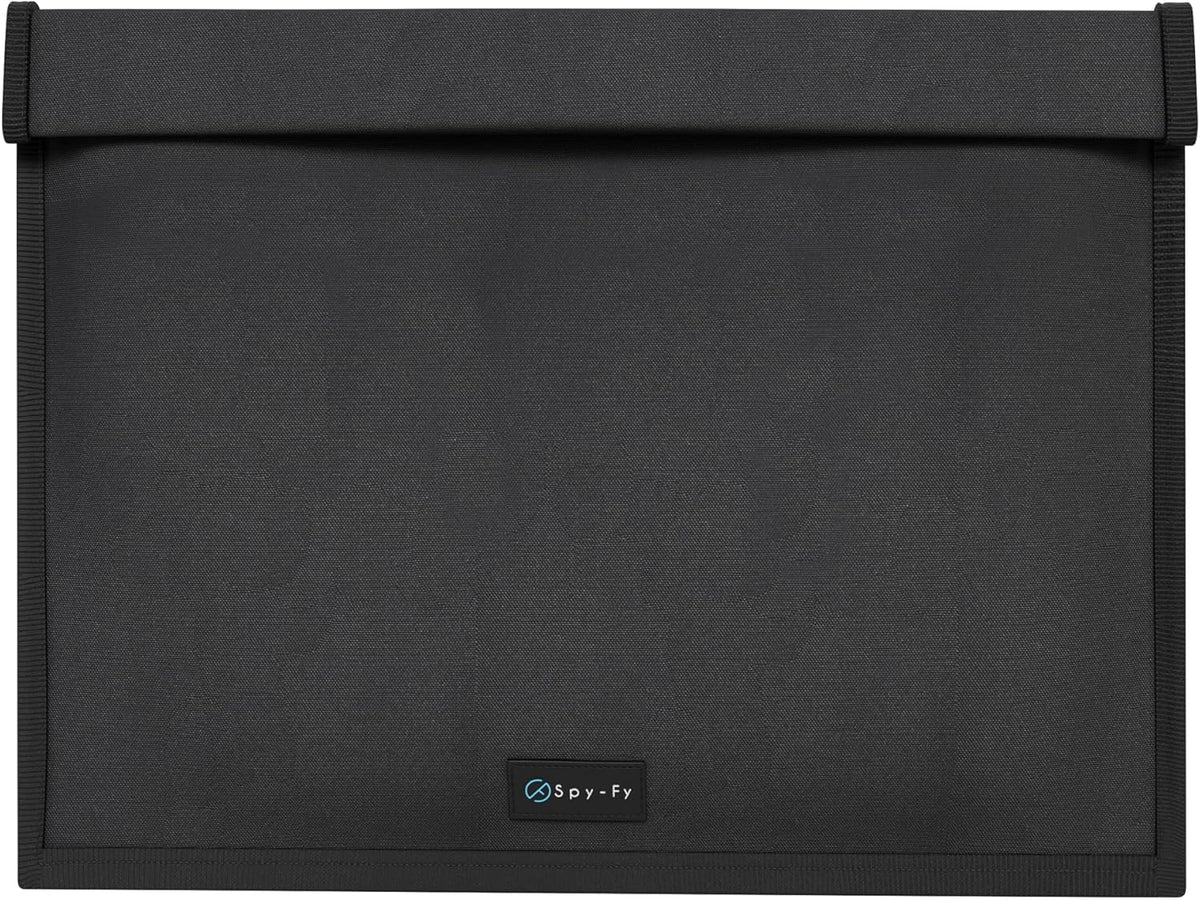 Faraday Bag for Phones - Signal Blocking Pouch 8.6 inch | Blocking LTE, Bluetooth, WiFi, RFID | Anti-Tracking & Hacking Protection for Smartphones & iPhones | Black