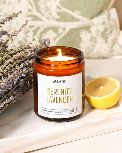 AOOVOO Scented Candles - 4PC Candle Set, 36 oz Soy Candles
