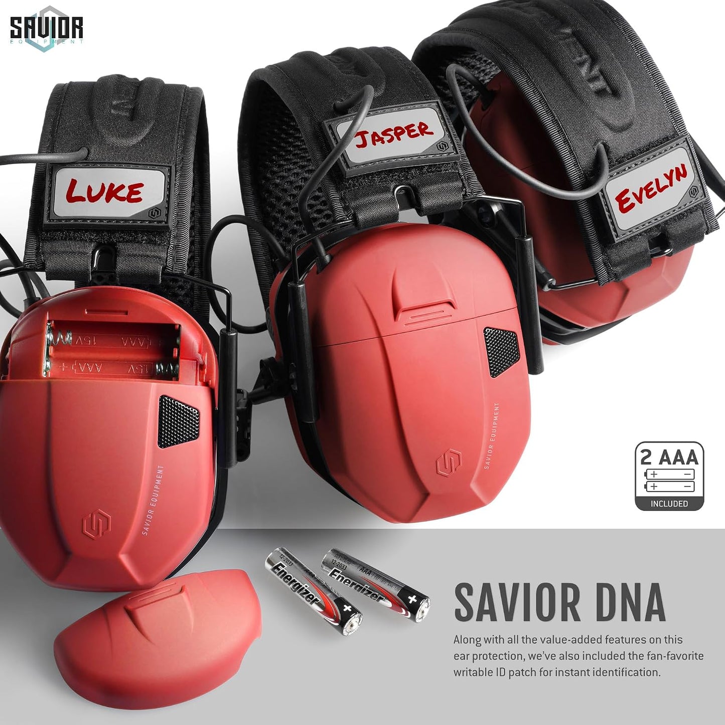 Savior Equipment Apollo Electronic Earmuffs For Shooting w/Gel Ear Pads, 24dB NRR, Noise Cancelling Ear Protection Headset