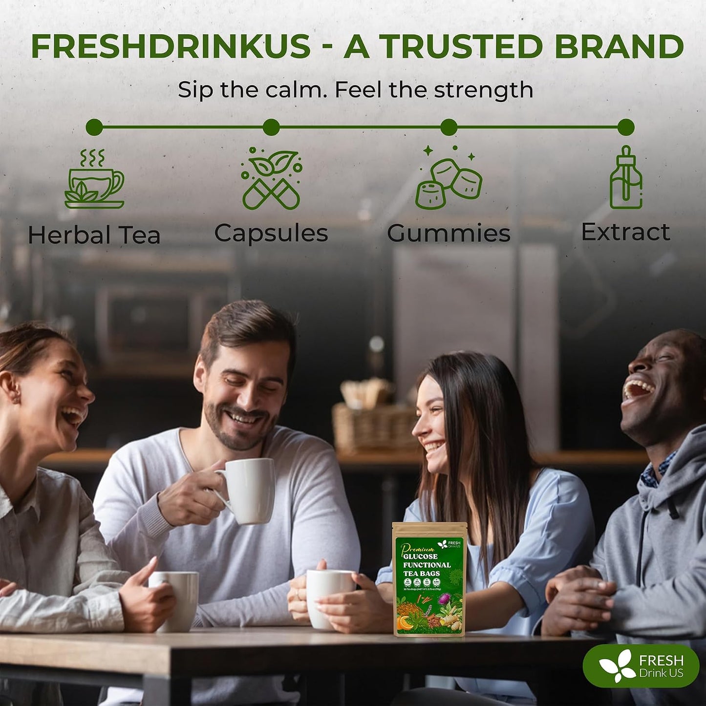 FreshDrinkUS, Premium 150 Lemon Ginger Tea Bags, 100% Natural Ingredients, Hand-made Blend of Lemon and Ginger, Eco-conscious Tea Bags. No Sugar, No Caffeine, Vegan. - Colors A