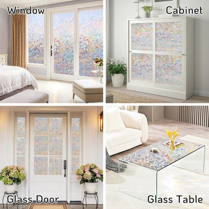 LUTE Blackout Window Film, Window Tint for Home Privacy, 17.5" x 78.7"