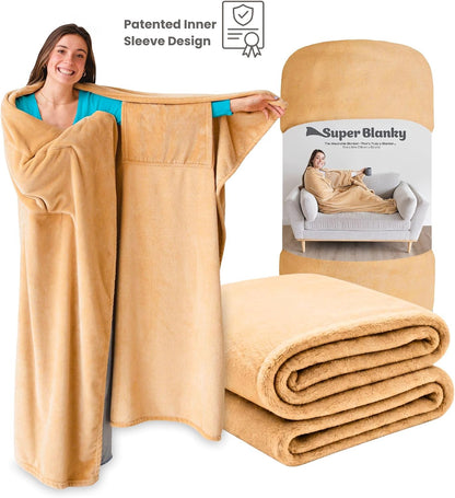 Super Blanky Wearable Blankets for Women & Men, Graduation Day Gift for Her, Cozy Gifts for Women, Wife Birthday Gifts Ideas