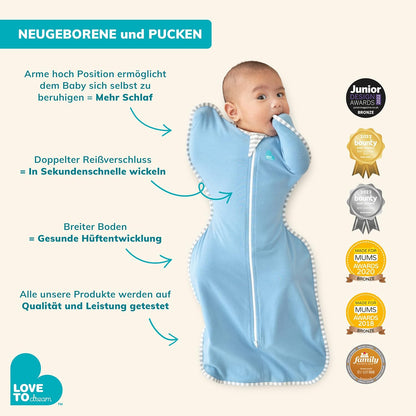 Love to Dream Swaddle UP, Baby Sleep Sack, Self-Soothing Swaddles for Newborns, Get Longer Sleep, Secure Fit Helps Calm Startle Reflex, New Born Essentials for Baby, 1.0 TOG, 13-19 lbs, Deep Olive