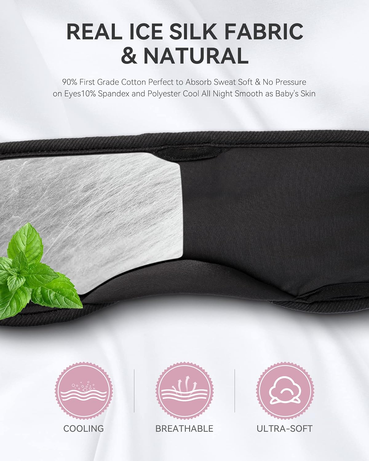 MUSICOZY Sleep Headphones Bluetooth 5.4 Headband Sleeping Eye Mask for Mom Women Men Wireless Music Earbuds Earphones for Side Sleepers Built-in HD Speakers Cool Gadgets Unique Gifts
