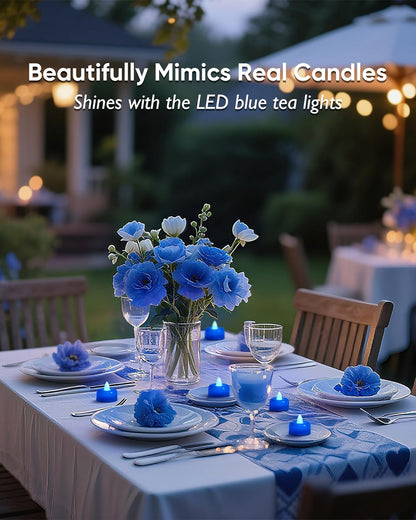 Amagic 12/24/50/100/150Pack Flameless LED Tea Lights Candles Battery Operated, Electric Fake Tealight Candles for Votive, Halloween, Christmas, Home Decor, Wedding, Table Decor (12Pack)