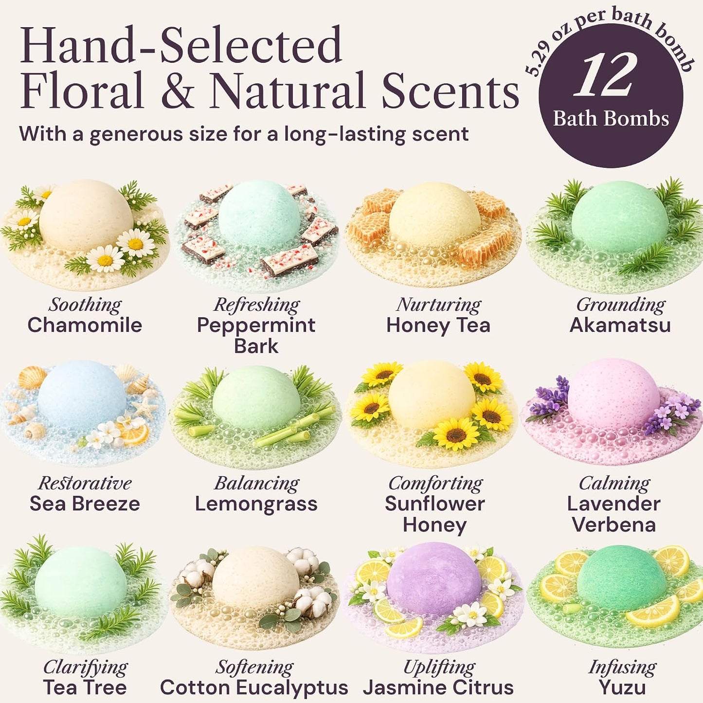 XXXL Bath Bombs for Women, 7pc, Birthday Gifts for Women by AdeleGourdain