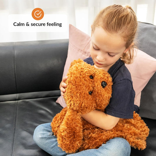 ODOXIA Weighted Lap Pad for Kids | Calming & Comforting | Lap Animal | Dog Buddy | Sensory Weight Animals | Weighted Blanket for Sensory Disorder | Carrying Bag Included | 5 Lbs