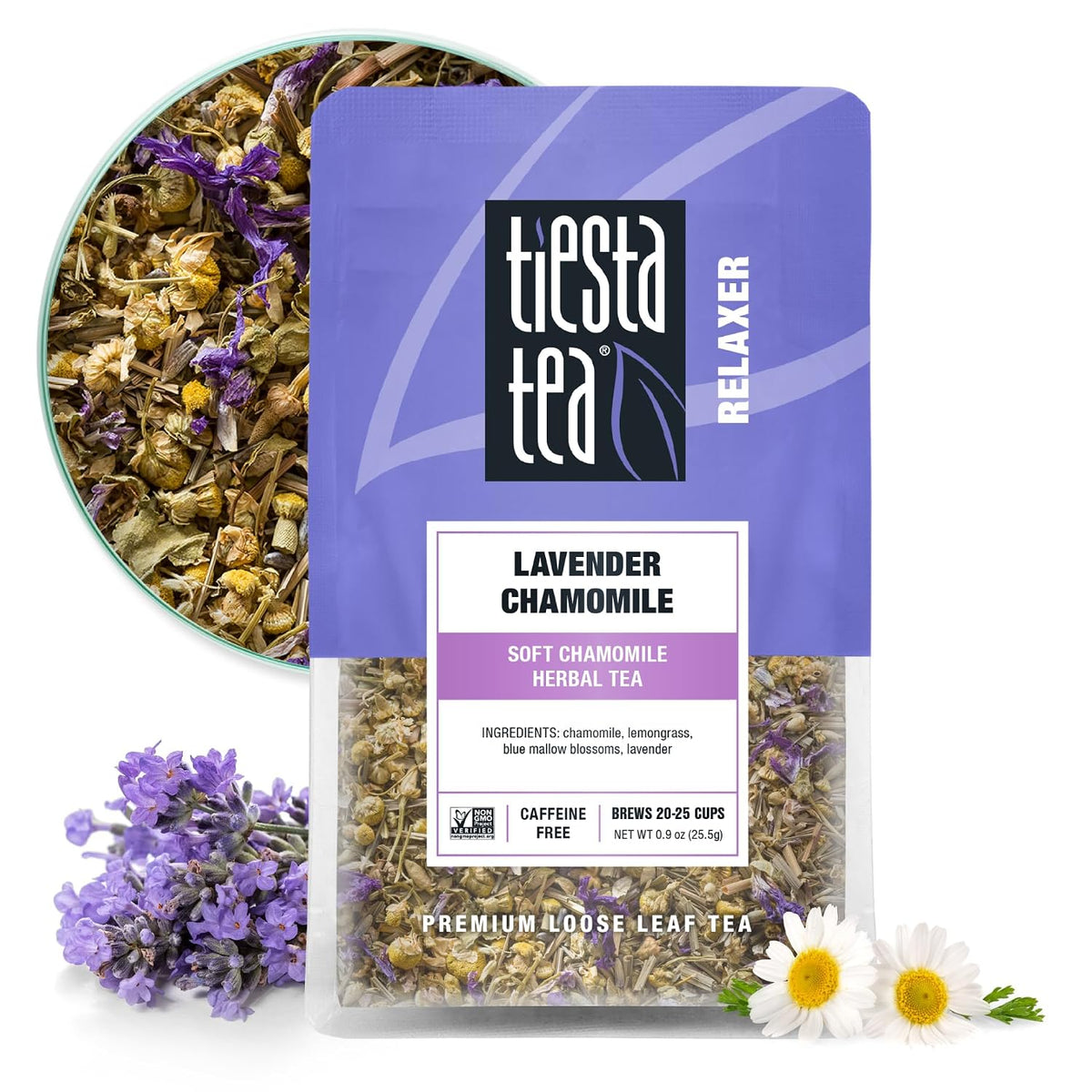 Tiesta Tea Lavender Chamomile Herbal Tea Loose Leaf Caffeine Free 0.9oz