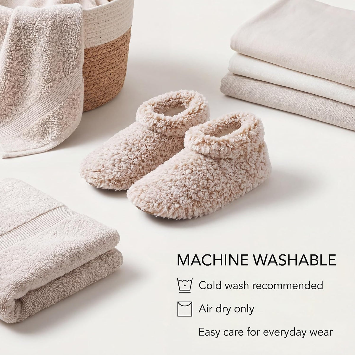 Cozylook Fuzzy Slippers for Women Indoor Soft Sole Slipper Socks