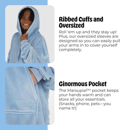 THE COMFY Dream | From Shark Tank | Patented | No Sherpa | Light Wearable Blanket Hoodie | Gift for Women & Men | One Size