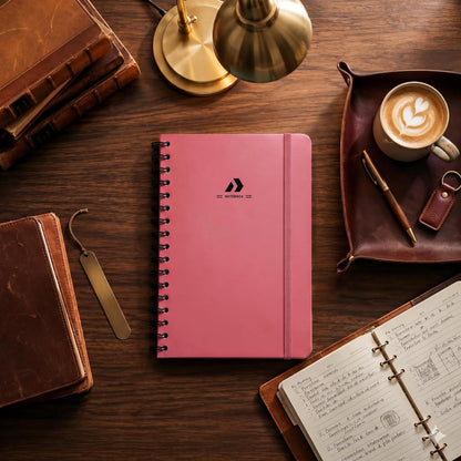 Nextnoid Lined Spiral Notebook Journal For Women & Men - A5(5.8" x 8.3") 170 Pages, Hardcover Notebooks for Work & Note Taking, College Ruled Journals for Writing - Grey