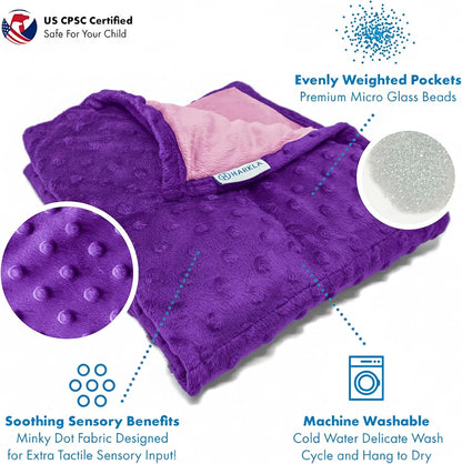 Harkla Weighted Lap Pad for Kids (Deep Blue)