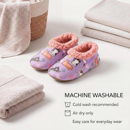 Cozylook Fuzzy Slippers for Women Indoor Soft Sole Slipper Socks