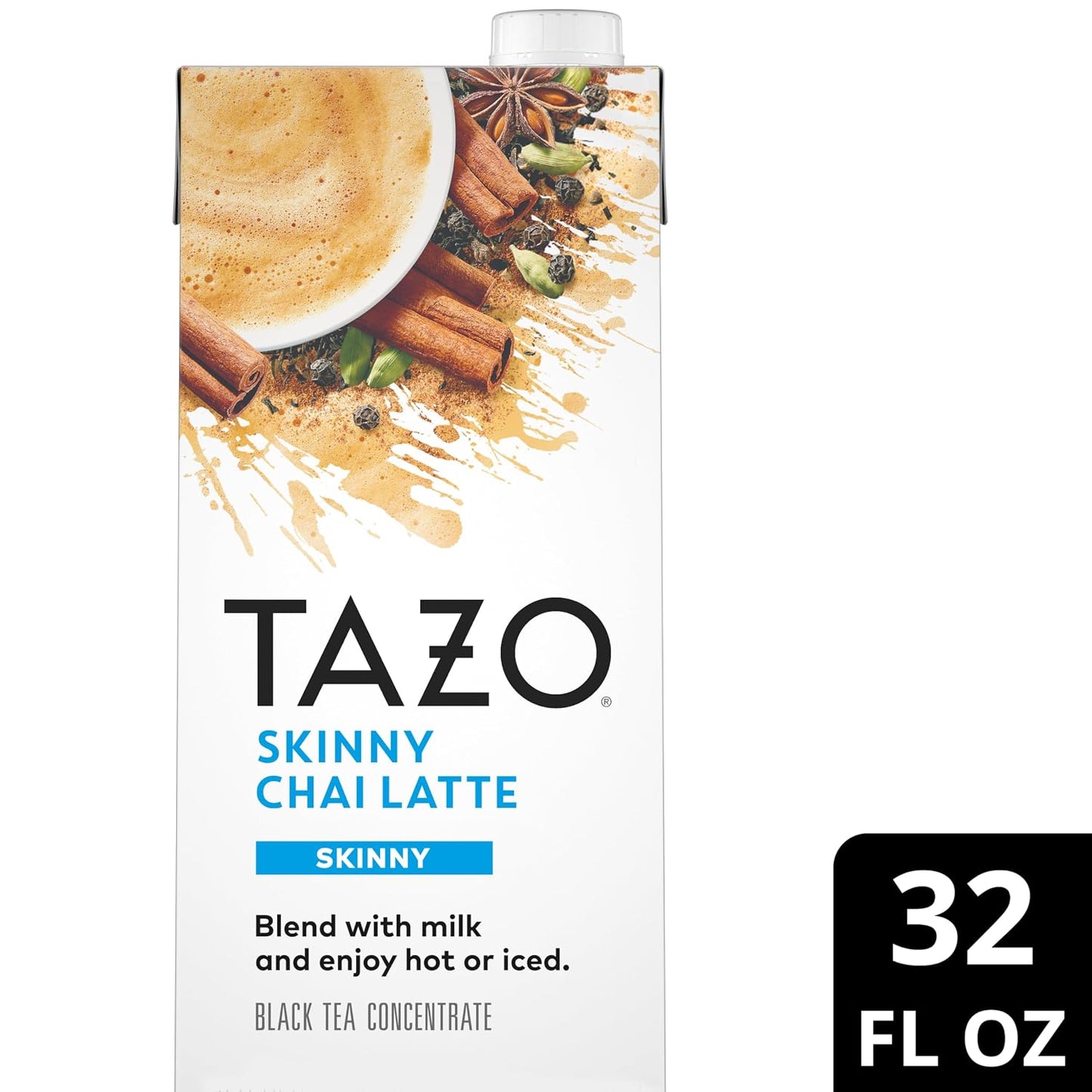 TAZO Skinny Chai Tea Latte Concentrate, 32 FZ