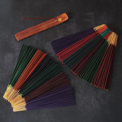 Hosley 320 Assorted Incense Sticks with Holder Eucalyptus, Fresh Bamboo, Lavender, Myrrh, Lavender Chamomile, Vanilla, Citrus, Dragon Blood Idea for Home, Wedding, Spa, Meditation & Aromatherapy
